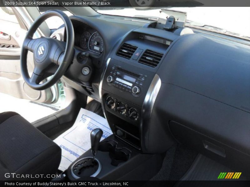 Vapor Blue Metallic / Black 2009 Suzuki SX4 Sport Sedan