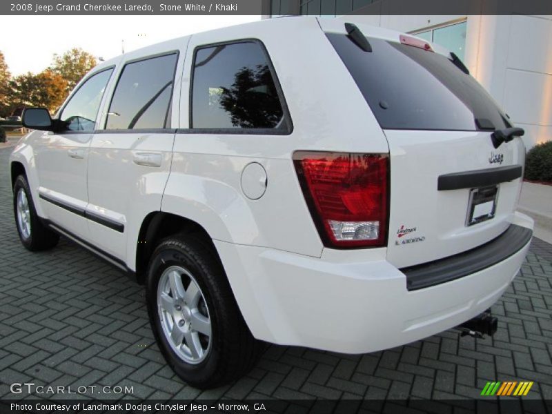 Stone White / Khaki 2008 Jeep Grand Cherokee Laredo