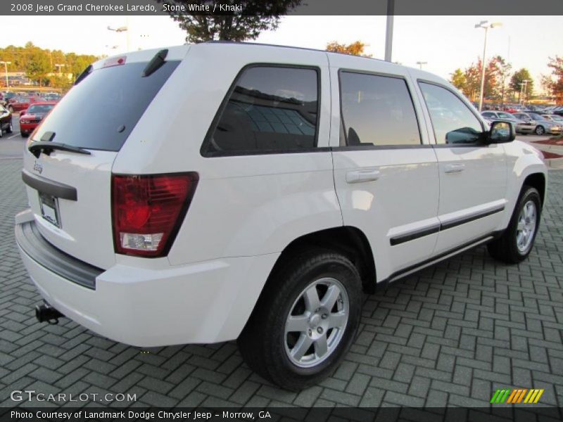 Stone White / Khaki 2008 Jeep Grand Cherokee Laredo