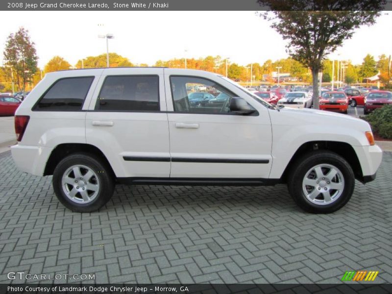 Stone White / Khaki 2008 Jeep Grand Cherokee Laredo