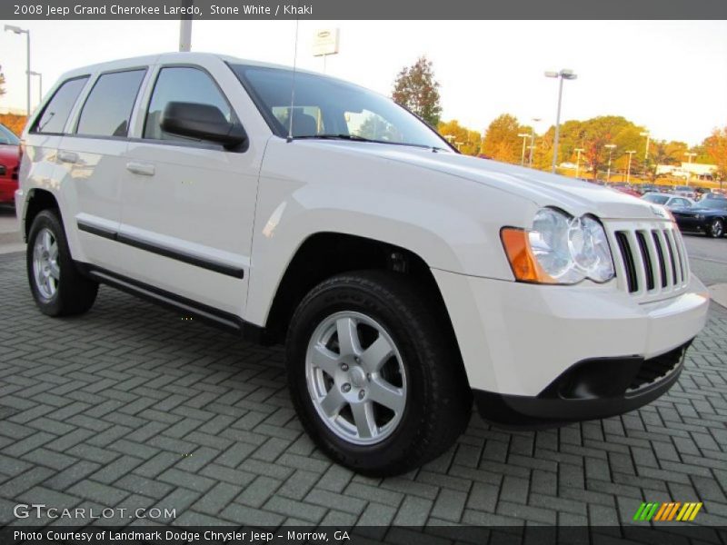 Stone White / Khaki 2008 Jeep Grand Cherokee Laredo