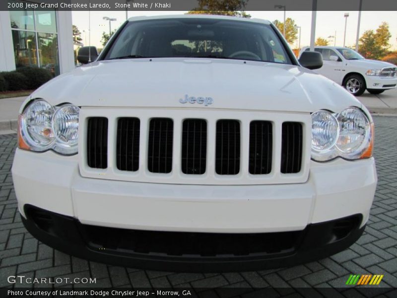 Stone White / Khaki 2008 Jeep Grand Cherokee Laredo