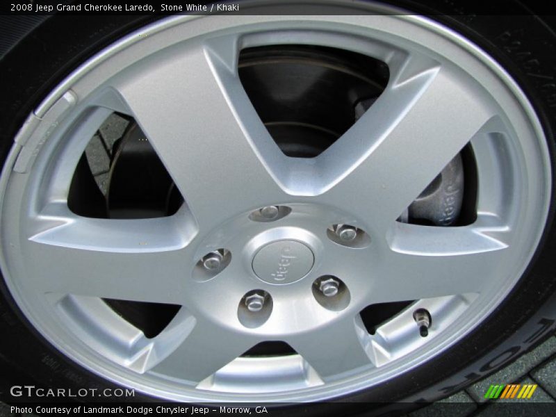 Stone White / Khaki 2008 Jeep Grand Cherokee Laredo