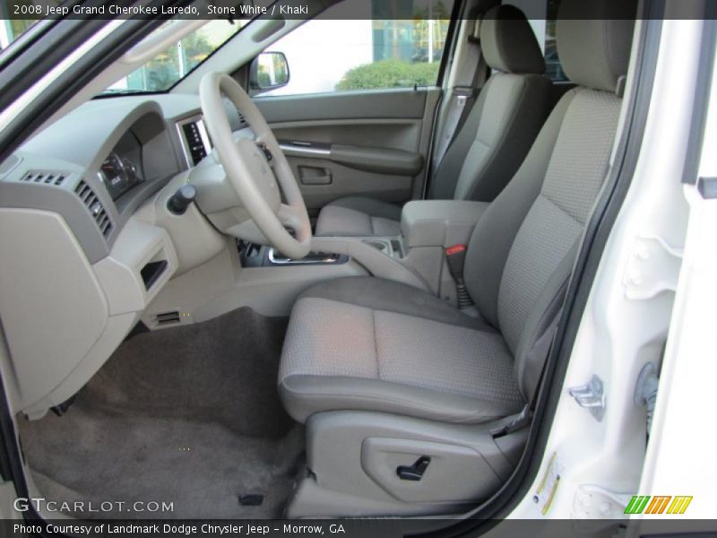 Stone White / Khaki 2008 Jeep Grand Cherokee Laredo