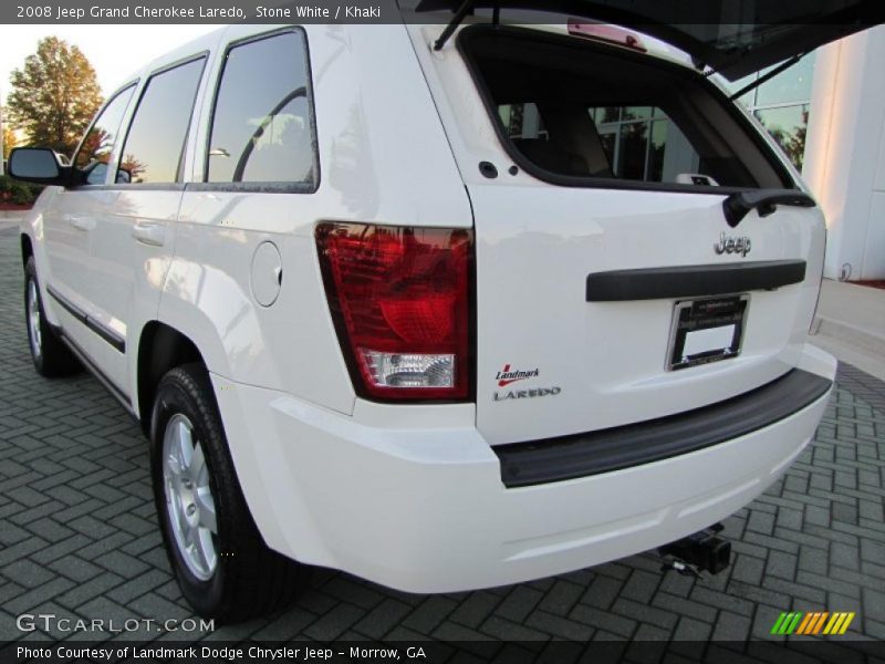 Stone White / Khaki 2008 Jeep Grand Cherokee Laredo