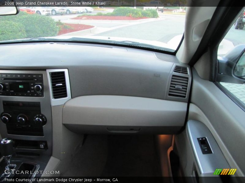 Stone White / Khaki 2008 Jeep Grand Cherokee Laredo
