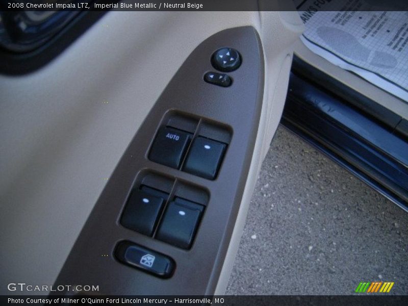 Imperial Blue Metallic / Neutral Beige 2008 Chevrolet Impala LTZ