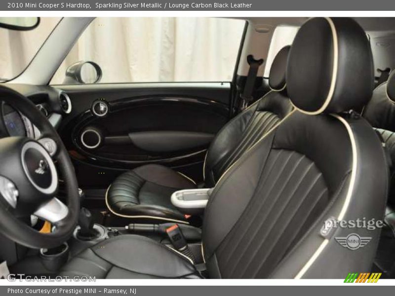 Sparkling Silver Metallic / Lounge Carbon Black Leather 2010 Mini Cooper S Hardtop