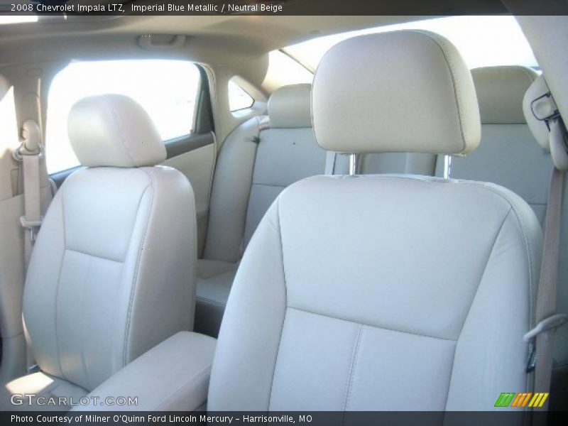 Imperial Blue Metallic / Neutral Beige 2008 Chevrolet Impala LTZ