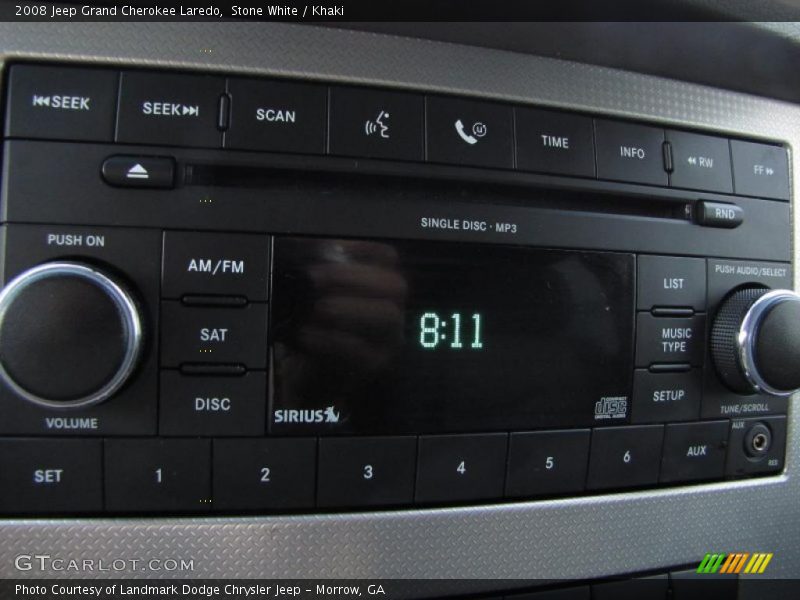 Stone White / Khaki 2008 Jeep Grand Cherokee Laredo