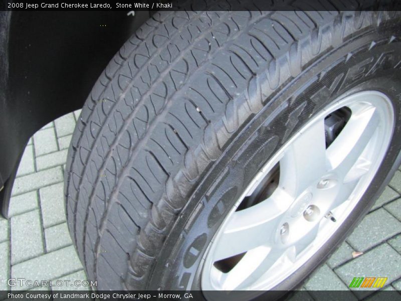Stone White / Khaki 2008 Jeep Grand Cherokee Laredo