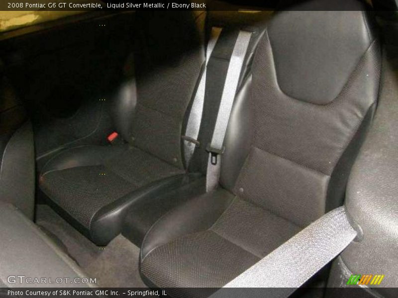 Liquid Silver Metallic / Ebony Black 2008 Pontiac G6 GT Convertible