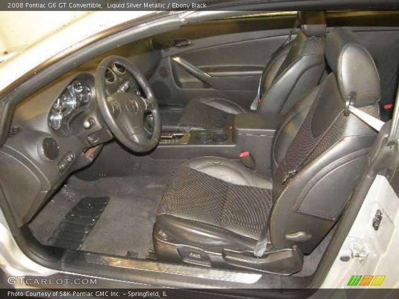 Liquid Silver Metallic / Ebony Black 2008 Pontiac G6 GT Convertible