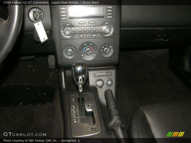 Liquid Silver Metallic / Ebony Black 2008 Pontiac G6 GT Convertible