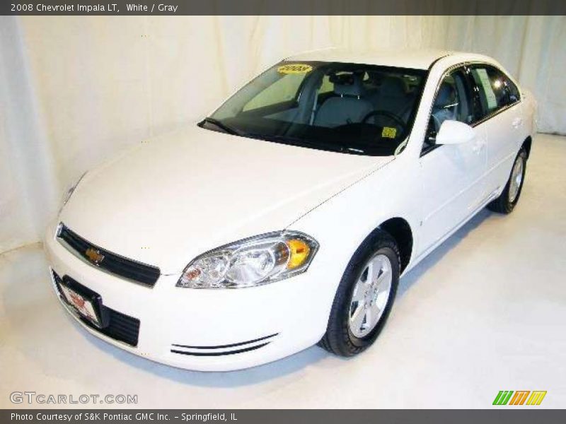White / Gray 2008 Chevrolet Impala LT