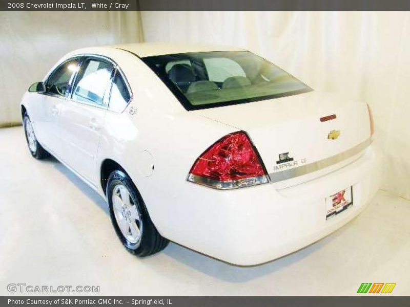 White / Gray 2008 Chevrolet Impala LT