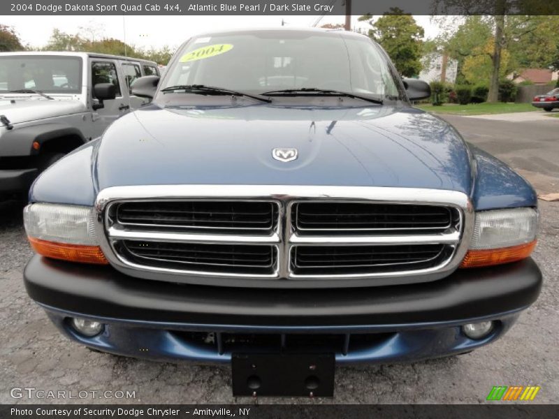 Atlantic Blue Pearl / Dark Slate Gray 2004 Dodge Dakota Sport Quad Cab 4x4