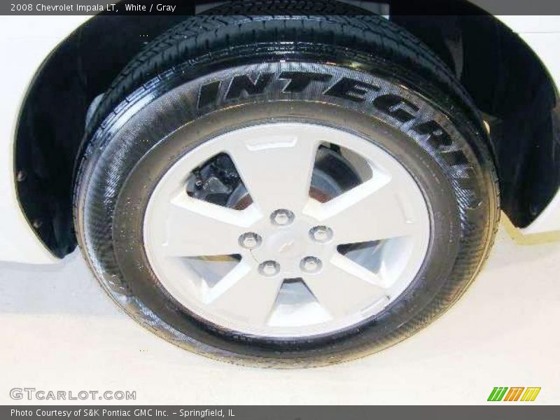 White / Gray 2008 Chevrolet Impala LT