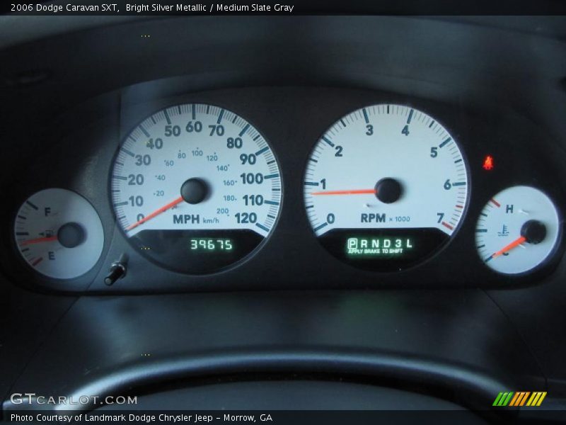 Bright Silver Metallic / Medium Slate Gray 2006 Dodge Caravan SXT