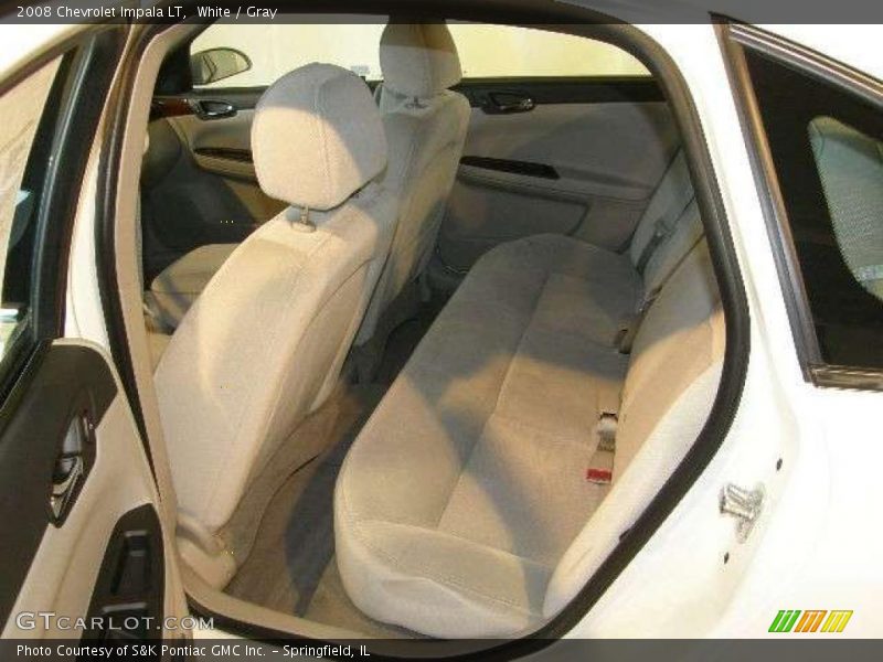 White / Gray 2008 Chevrolet Impala LT