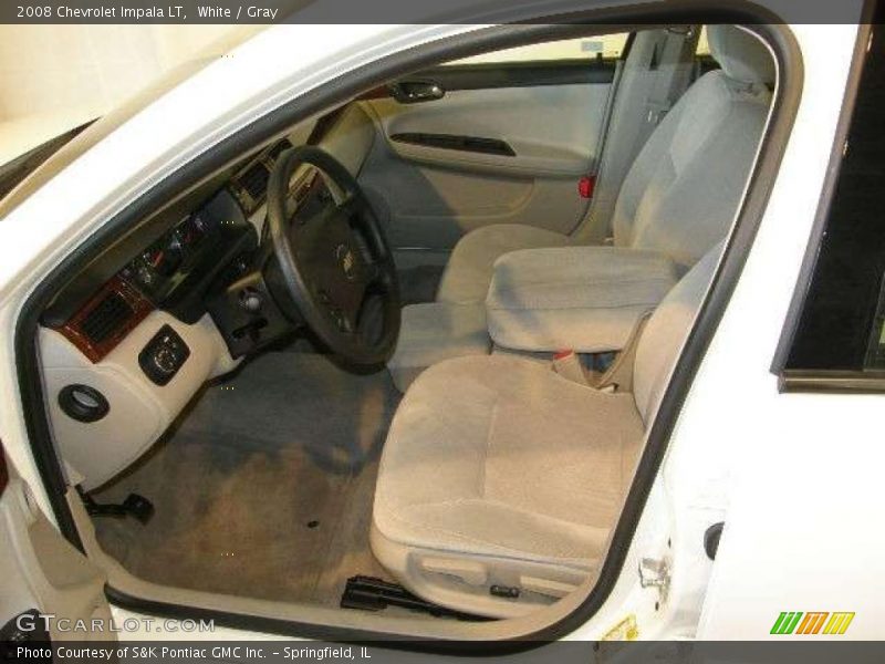 White / Gray 2008 Chevrolet Impala LT