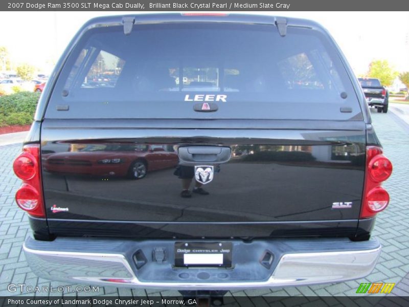 Brilliant Black Crystal Pearl / Medium Slate Gray 2007 Dodge Ram 3500 SLT Mega Cab Dually