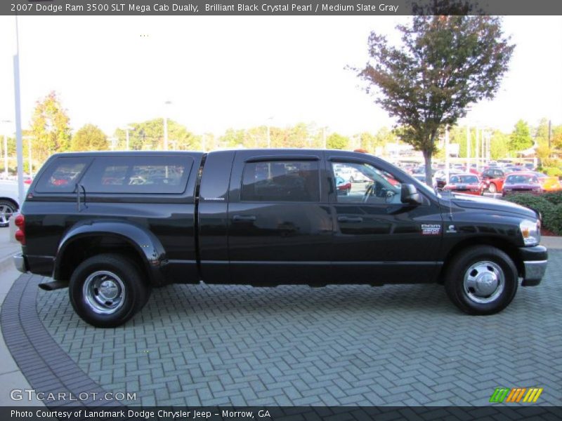 Brilliant Black Crystal Pearl / Medium Slate Gray 2007 Dodge Ram 3500 SLT Mega Cab Dually