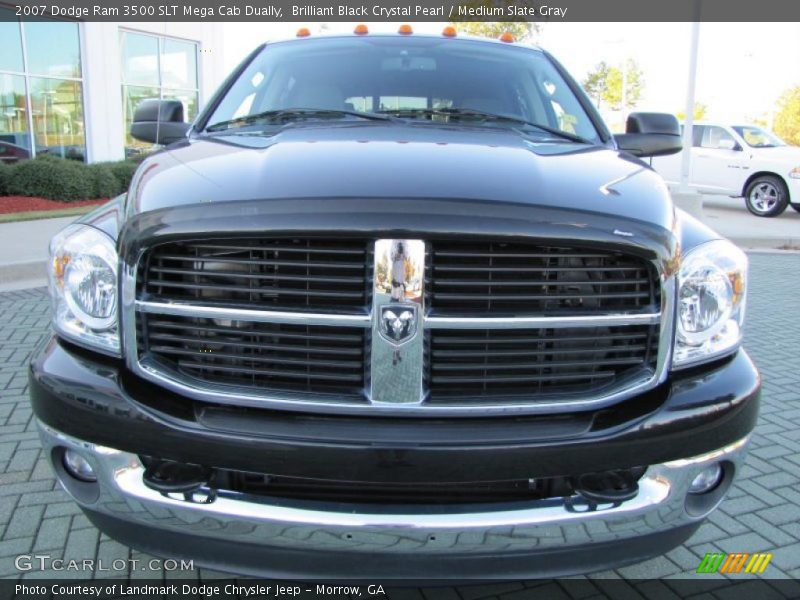 Brilliant Black Crystal Pearl / Medium Slate Gray 2007 Dodge Ram 3500 SLT Mega Cab Dually