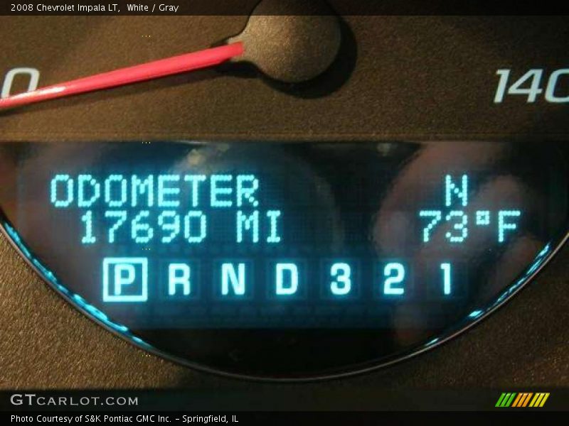 White / Gray 2008 Chevrolet Impala LT