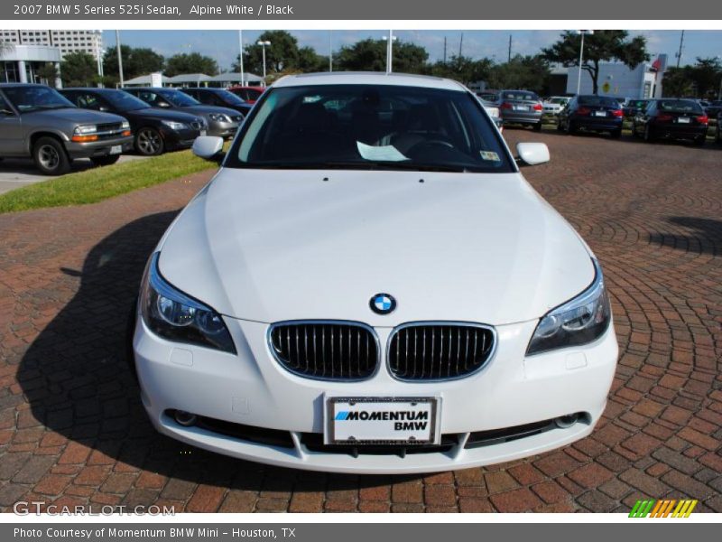 Alpine White / Black 2007 BMW 5 Series 525i Sedan