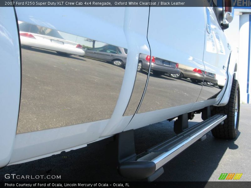 Oxford White Clearcoat / Black Leather 2007 Ford F250 Super Duty XLT Crew Cab 4x4 Renegade