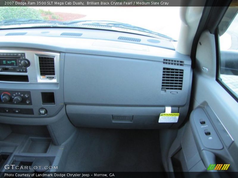 Brilliant Black Crystal Pearl / Medium Slate Gray 2007 Dodge Ram 3500 SLT Mega Cab Dually