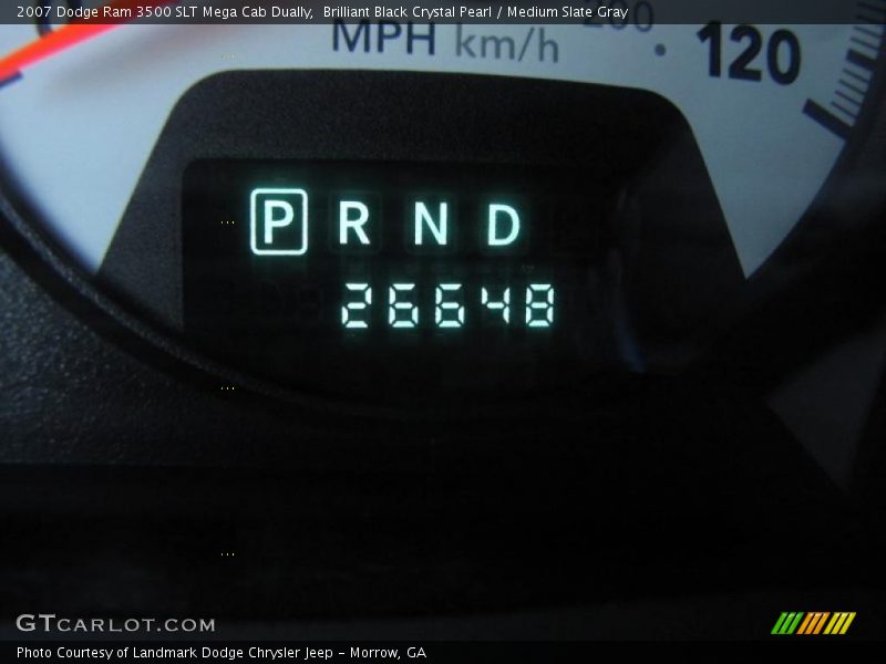 Brilliant Black Crystal Pearl / Medium Slate Gray 2007 Dodge Ram 3500 SLT Mega Cab Dually