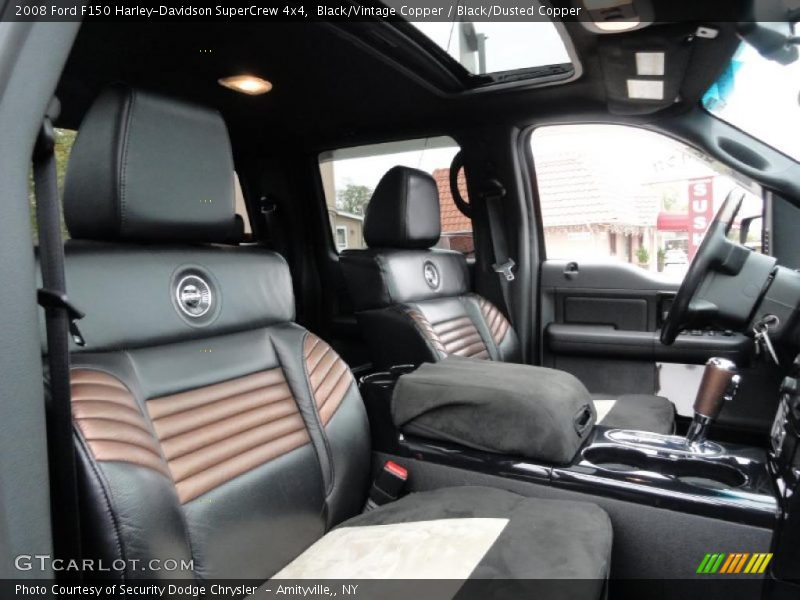  2008 F150 Harley-Davidson SuperCrew 4x4 Black/Dusted Copper Interior