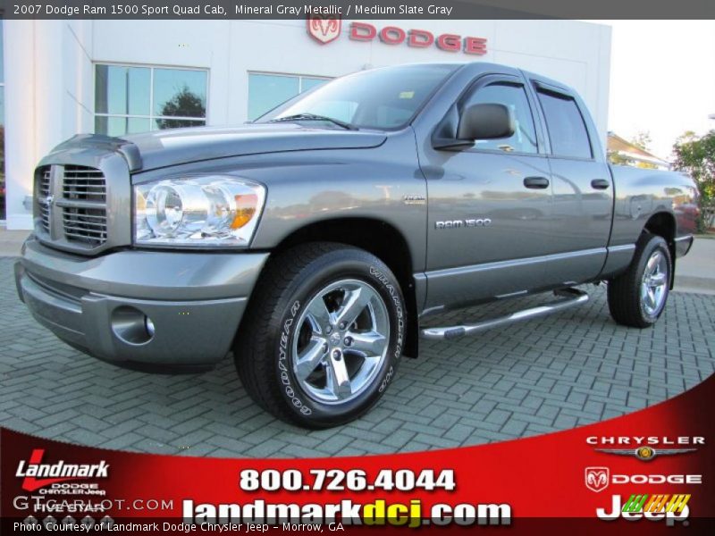 Mineral Gray Metallic / Medium Slate Gray 2007 Dodge Ram 1500 Sport Quad Cab