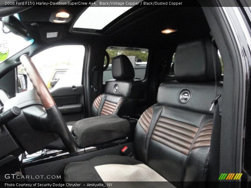  2008 F150 Harley-Davidson SuperCrew 4x4 Black/Dusted Copper Interior