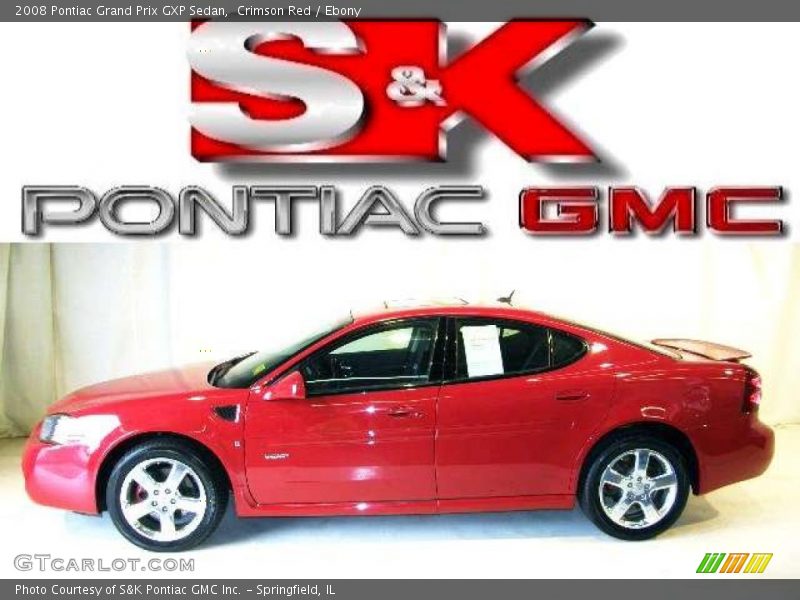 Crimson Red / Ebony 2008 Pontiac Grand Prix GXP Sedan