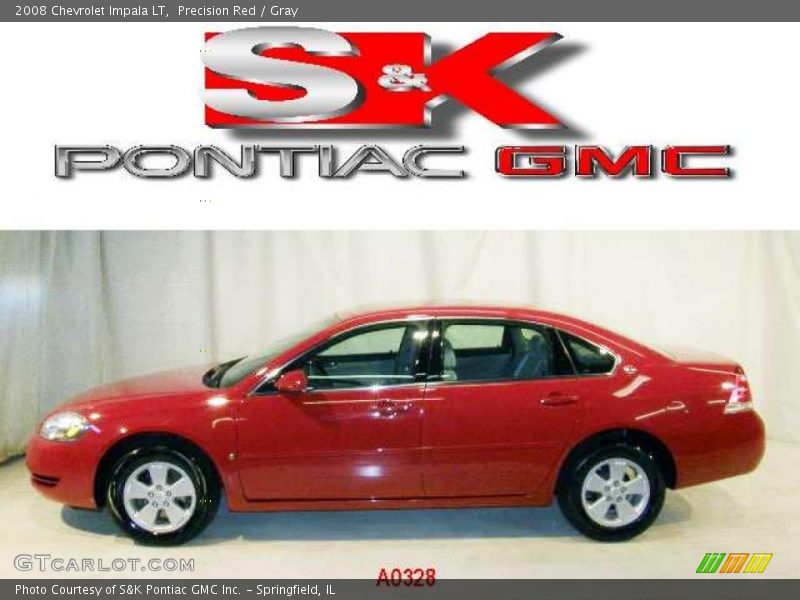 Precision Red / Gray 2008 Chevrolet Impala LT