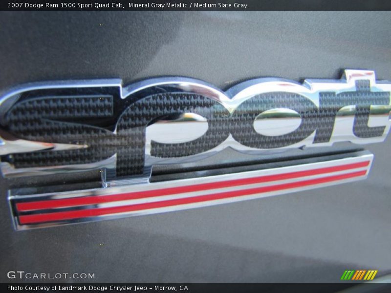 Mineral Gray Metallic / Medium Slate Gray 2007 Dodge Ram 1500 Sport Quad Cab