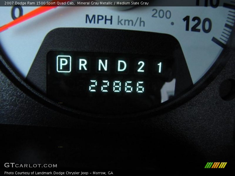 Mineral Gray Metallic / Medium Slate Gray 2007 Dodge Ram 1500 Sport Quad Cab
