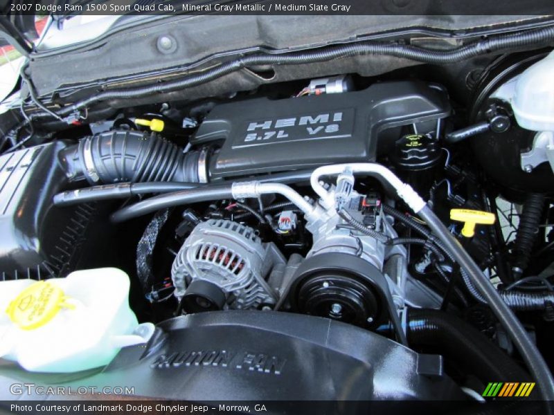 Mineral Gray Metallic / Medium Slate Gray 2007 Dodge Ram 1500 Sport Quad Cab