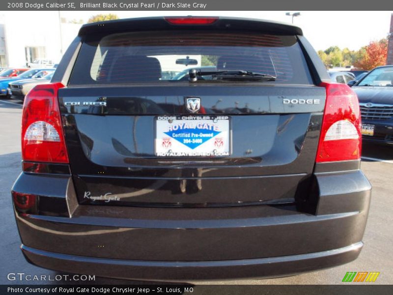 Brilliant Black Crystal Pearl / Dark Slate Gray 2008 Dodge Caliber SE