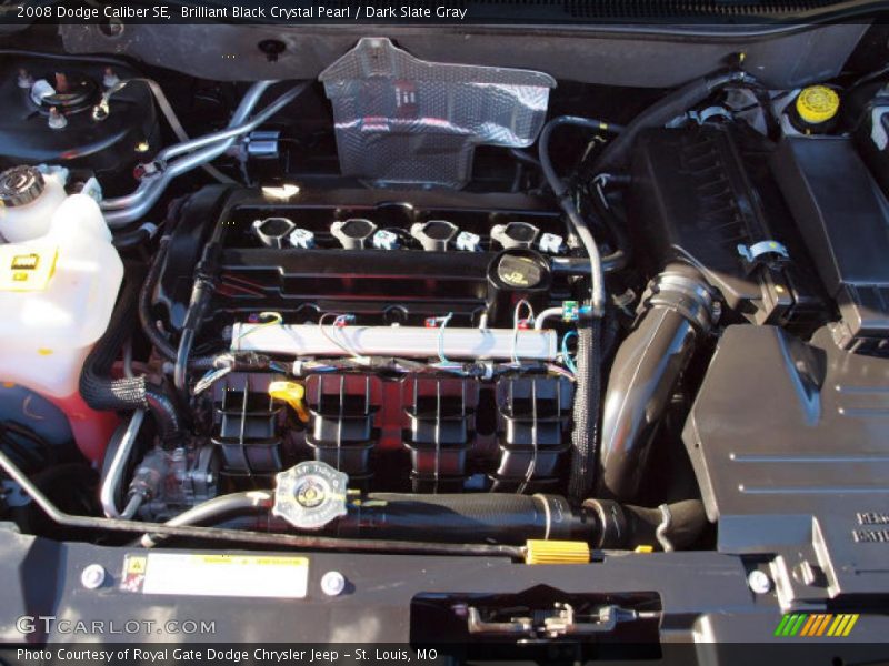 Brilliant Black Crystal Pearl / Dark Slate Gray 2008 Dodge Caliber SE