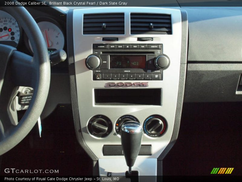 Brilliant Black Crystal Pearl / Dark Slate Gray 2008 Dodge Caliber SE