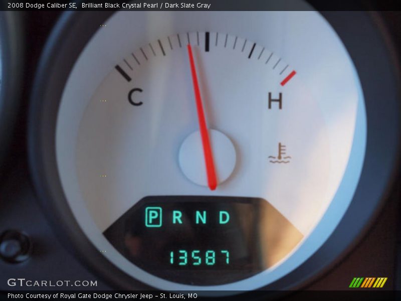 Brilliant Black Crystal Pearl / Dark Slate Gray 2008 Dodge Caliber SE