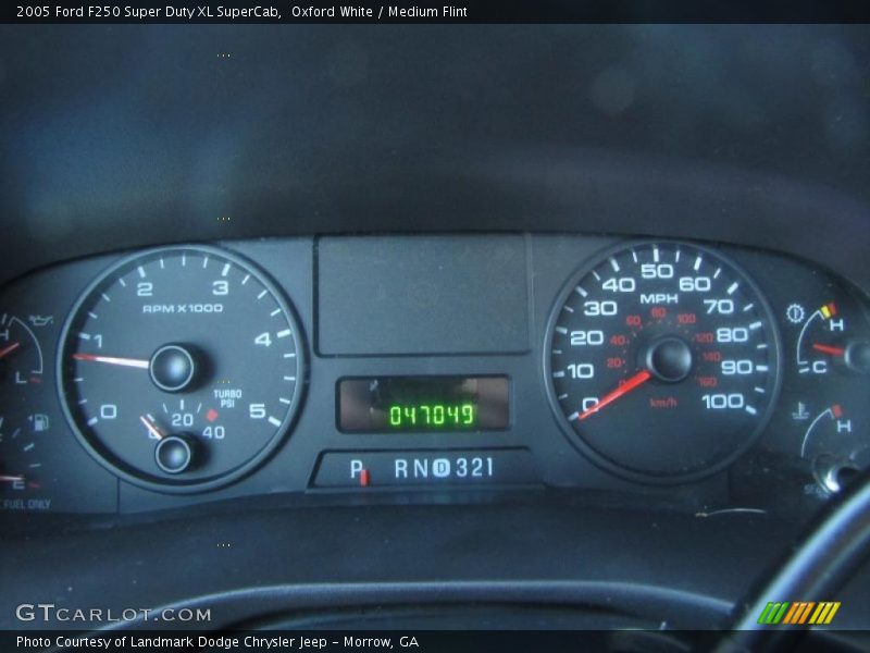  2005 F250 Super Duty XL SuperCab XL SuperCab Gauges