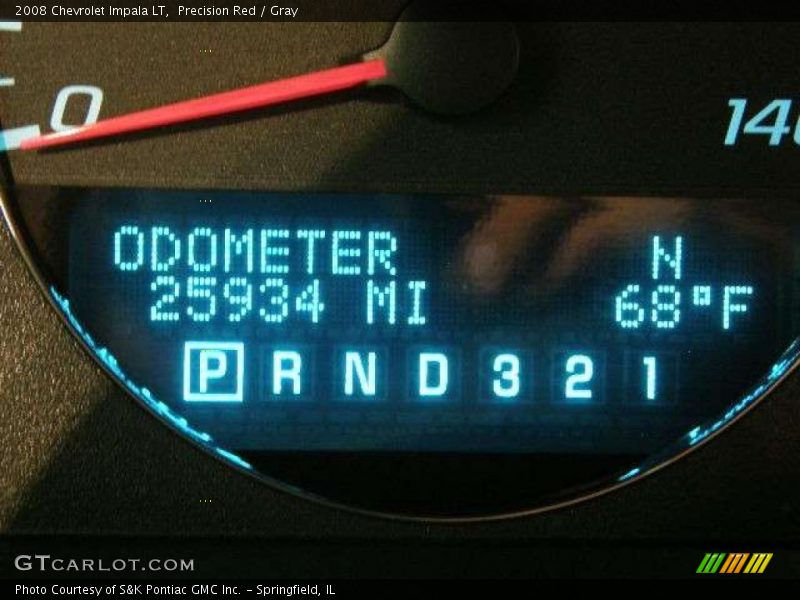 Precision Red / Gray 2008 Chevrolet Impala LT