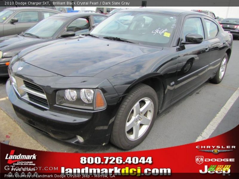 Brilliant Black Crystal Pearl / Dark Slate Gray 2010 Dodge Charger SXT