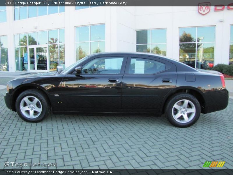 Brilliant Black Crystal Pearl / Dark Slate Gray 2010 Dodge Charger SXT