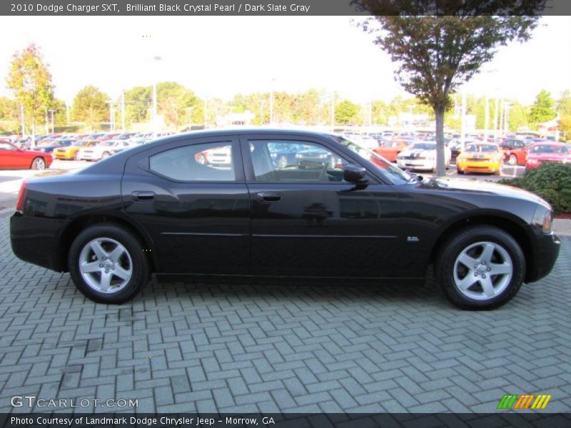 Brilliant Black Crystal Pearl / Dark Slate Gray 2010 Dodge Charger SXT